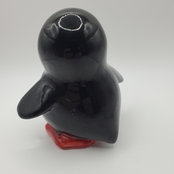 Ceramic Penguin Figurine Artist Piece Multicolored Adorable Paperweight - Picture 7 of 9